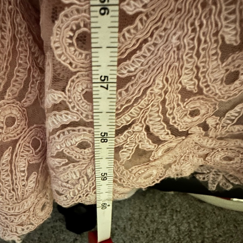 Tadashi Shoji Dusty Pink Lace Maxi Dress - Picture 6 of 6